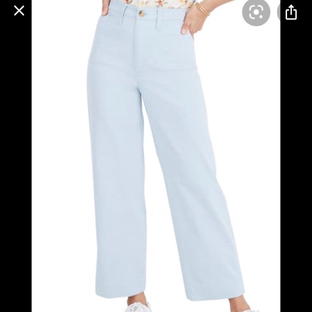 Madewell Emmett wide leg cropped pants
